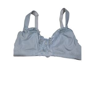 Curve Muse Bra 38D Womens Light Blue Wireless Not Padded Comfort Strap